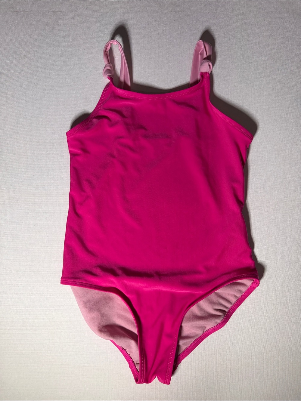 Wonder Nation Girls' Hot Pink One-Piece Swimsuit Size L (10-12)
